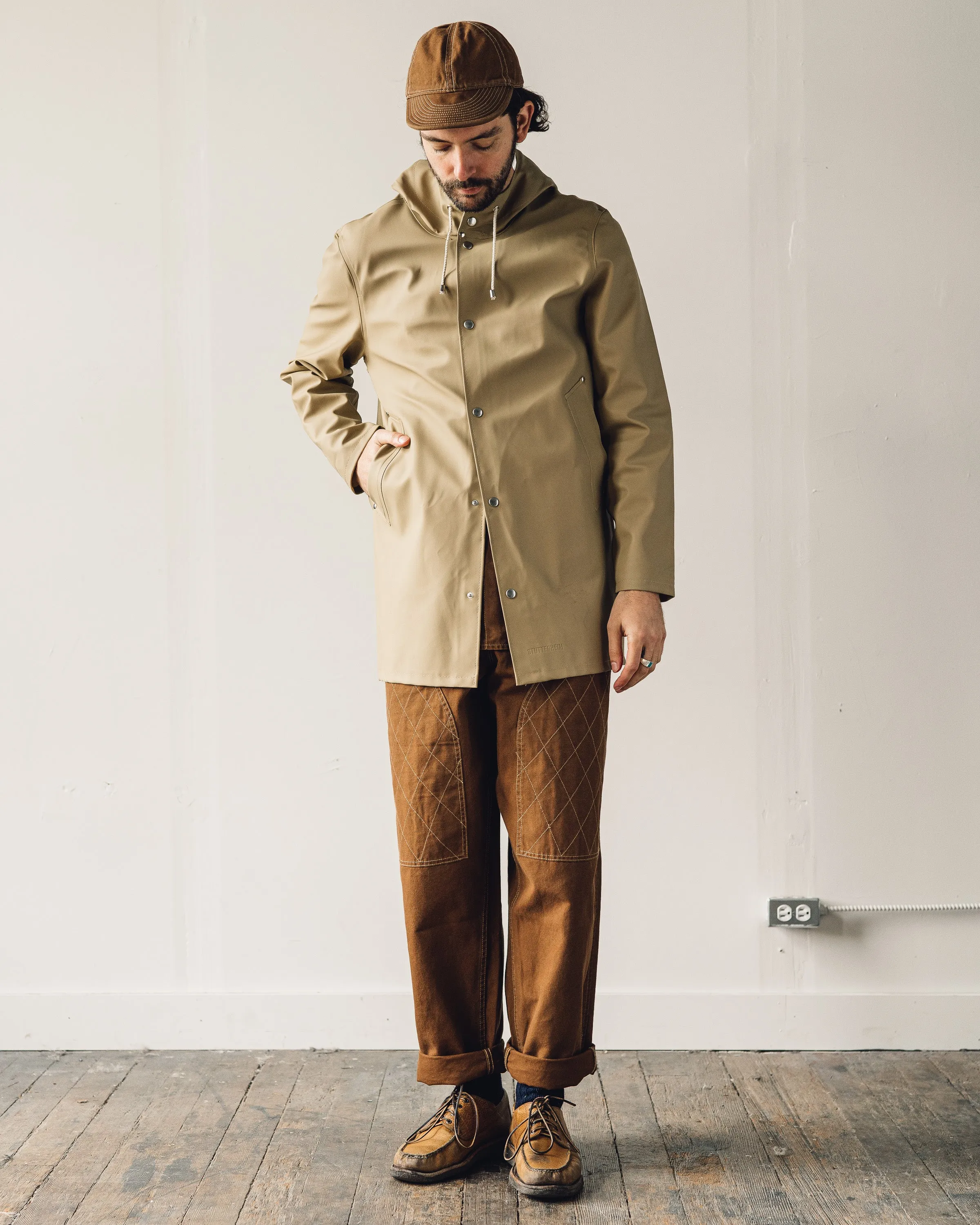 Stutterheim Stockholm Raincoat, Sand