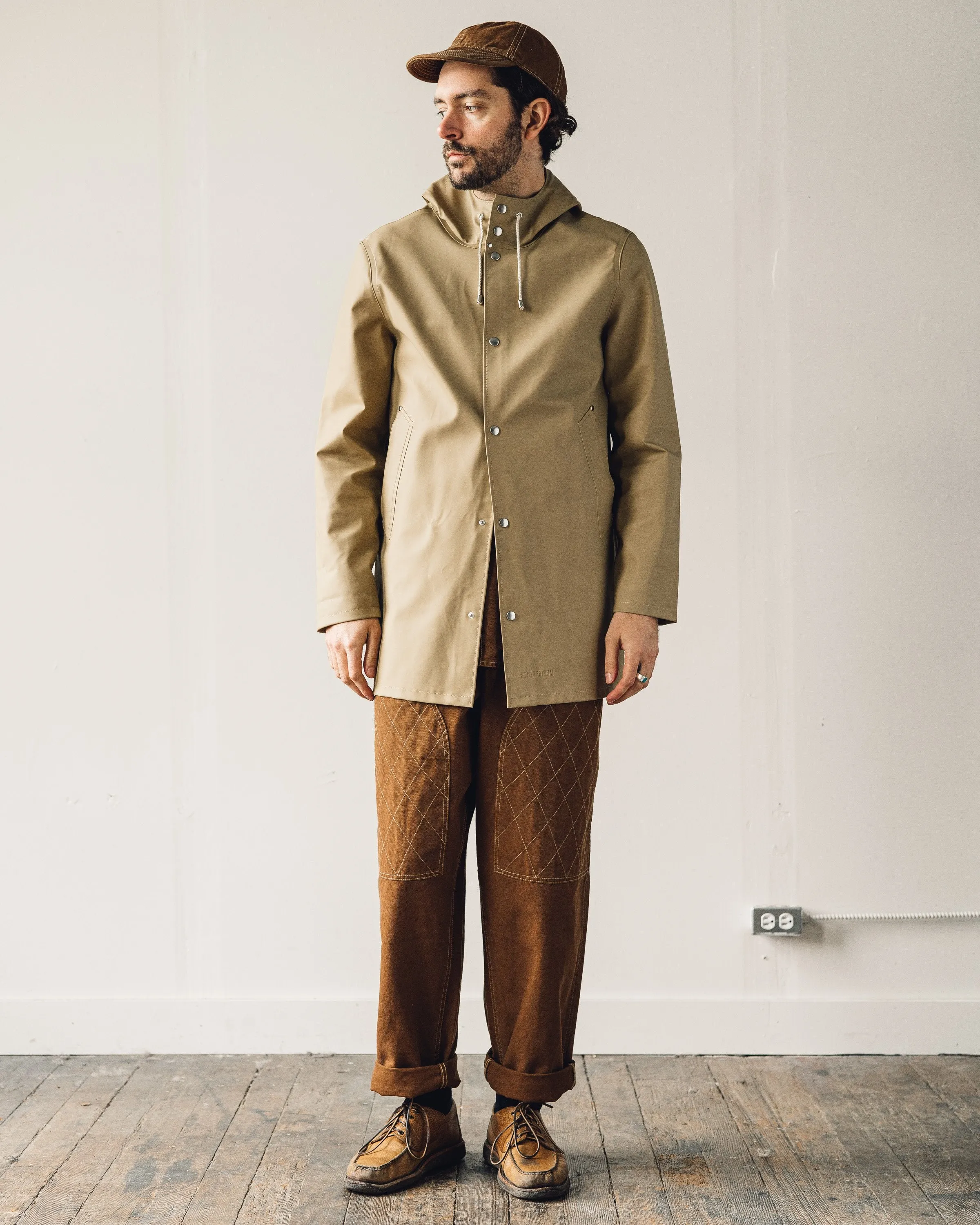 Stutterheim Stockholm Raincoat, Sand