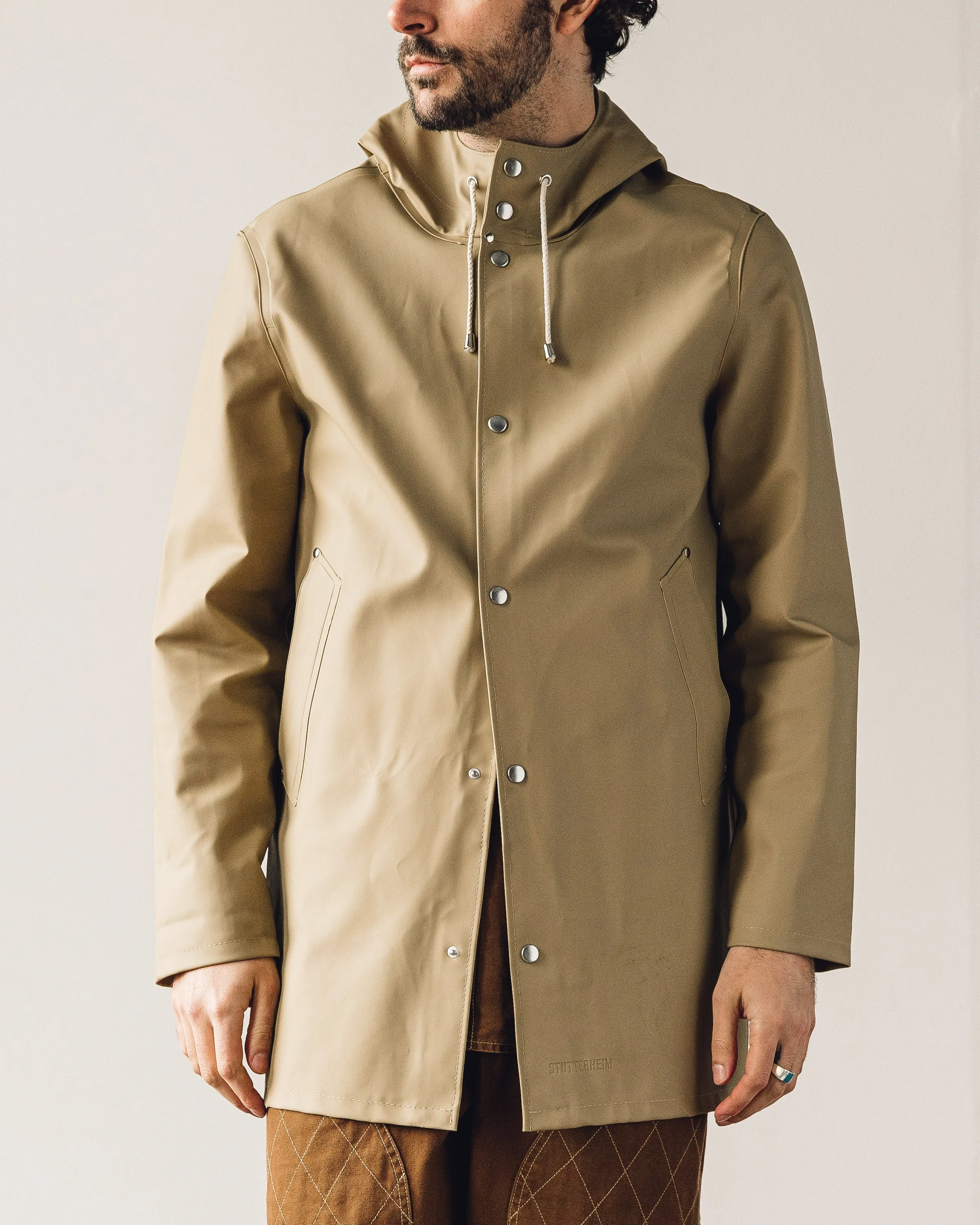 Stutterheim Stockholm Raincoat, Sand