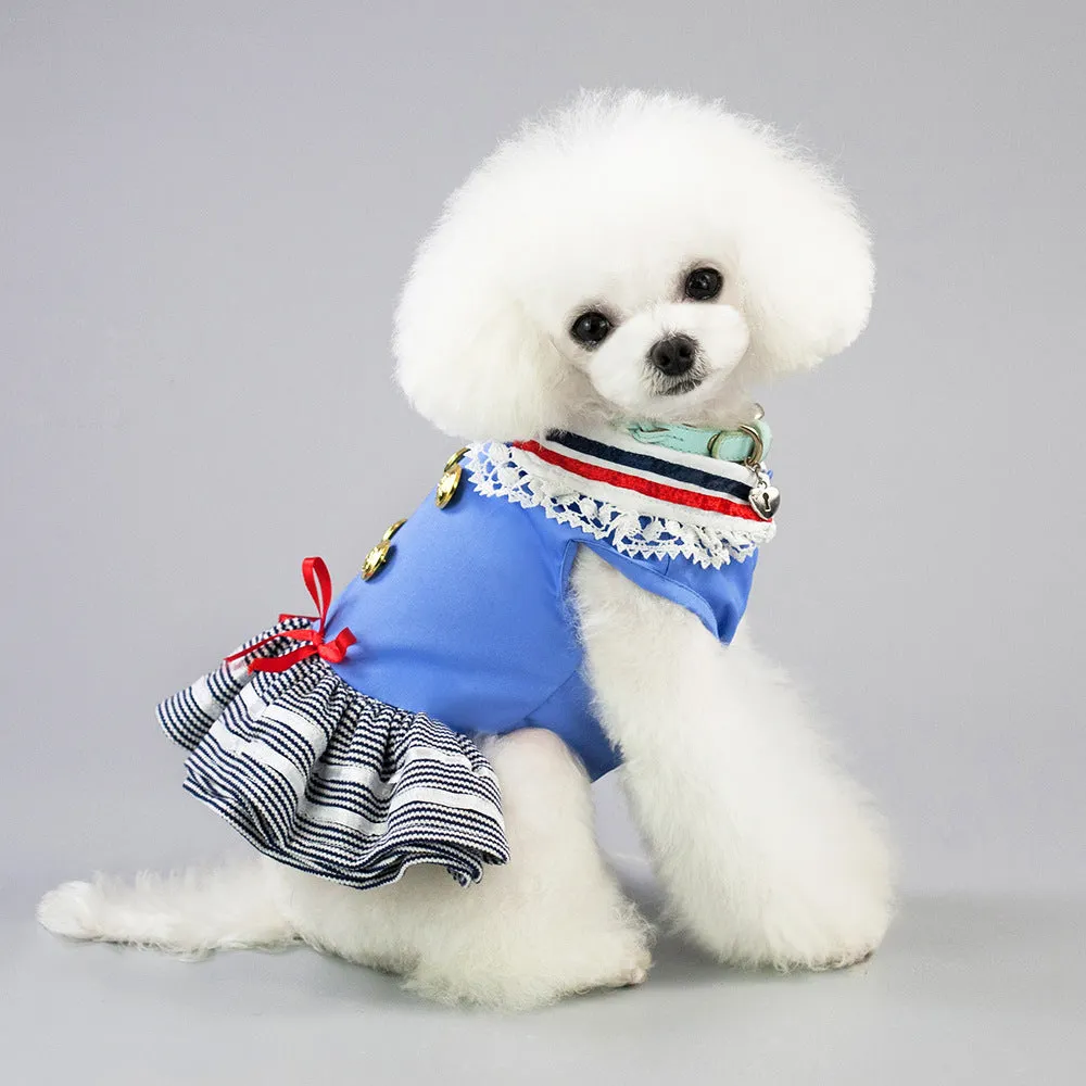 Summer military dress pet clothing