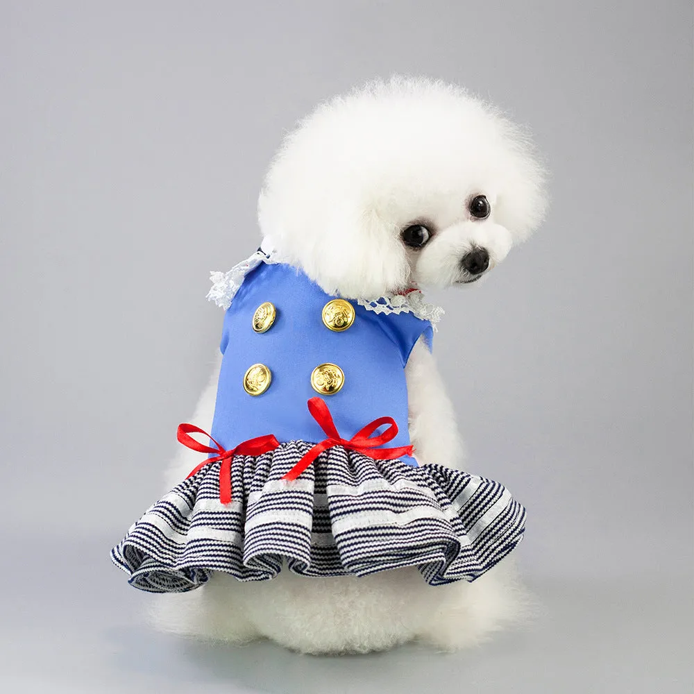 Summer military dress pet clothing