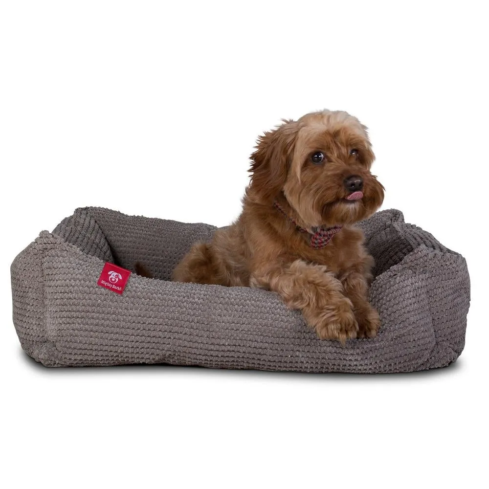 The Nest Orthopedic Memory Foam Dog Bed - Pom Pom Charcoal Grey