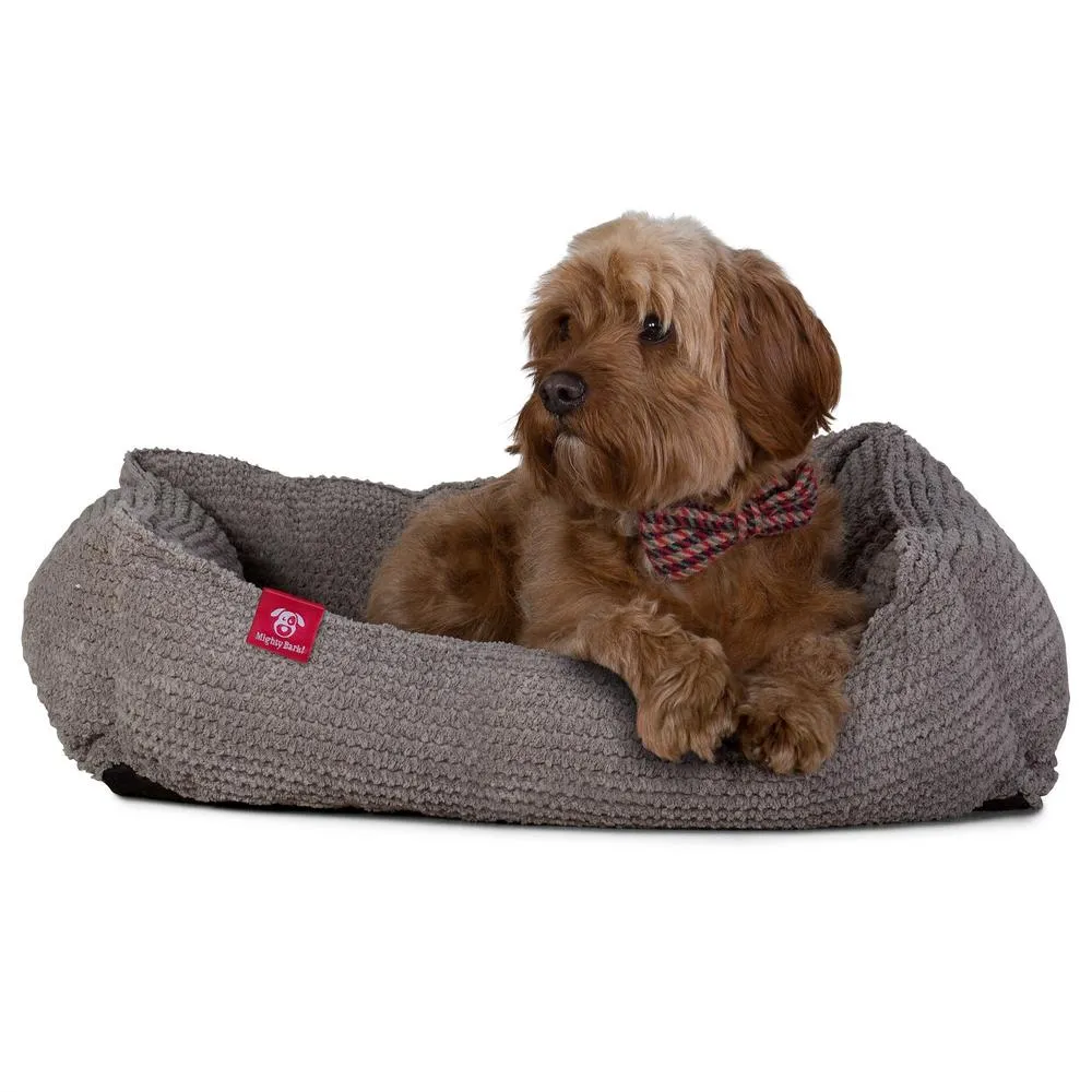 The Nest Orthopedic Memory Foam Dog Bed - Pom Pom Charcoal Grey