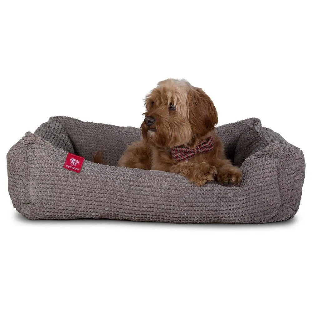 The Nest Orthopedic Memory Foam Dog Bed - Pom Pom Charcoal Grey