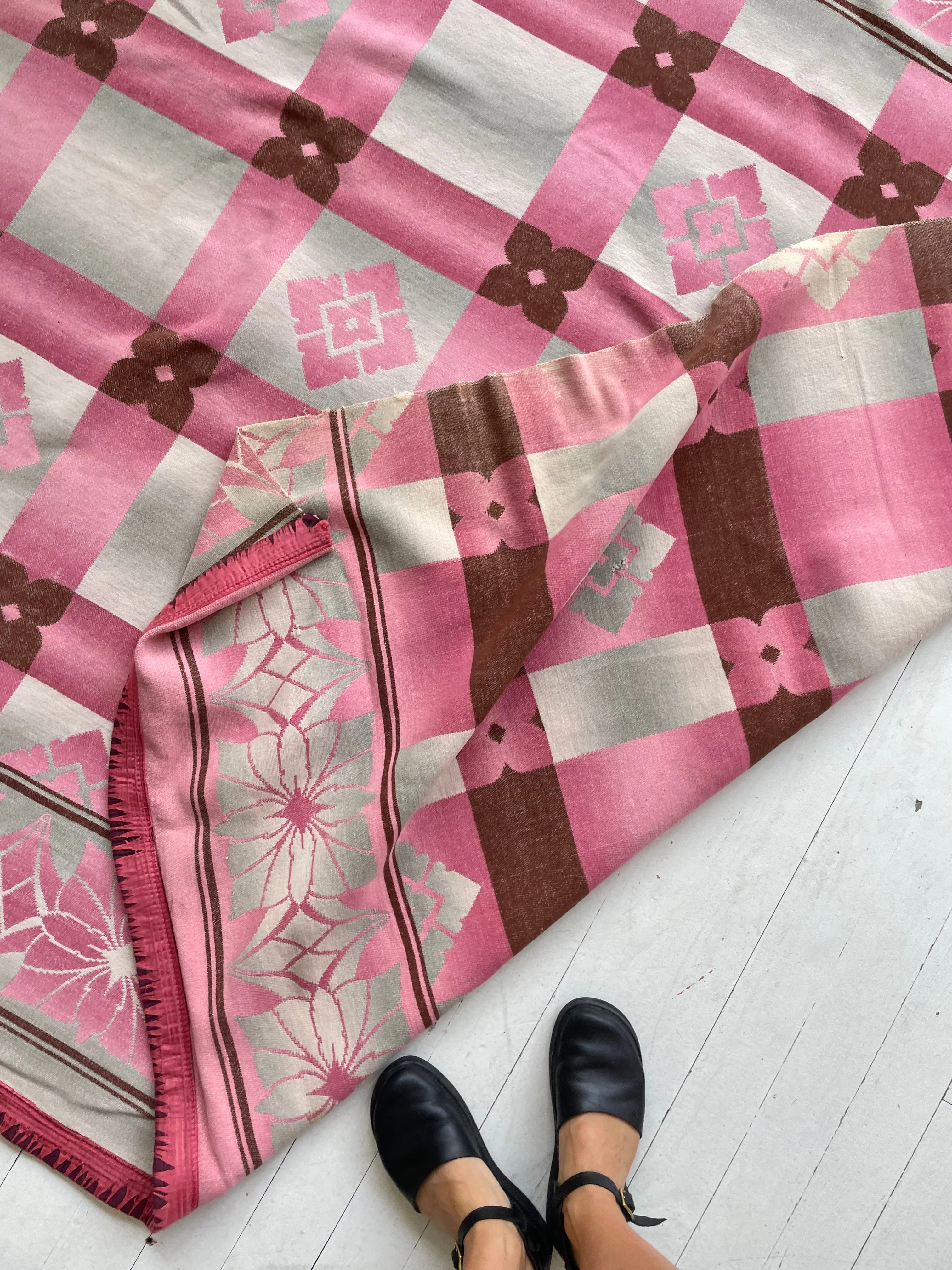 Vintage 1930s Cotton Camp Blanket