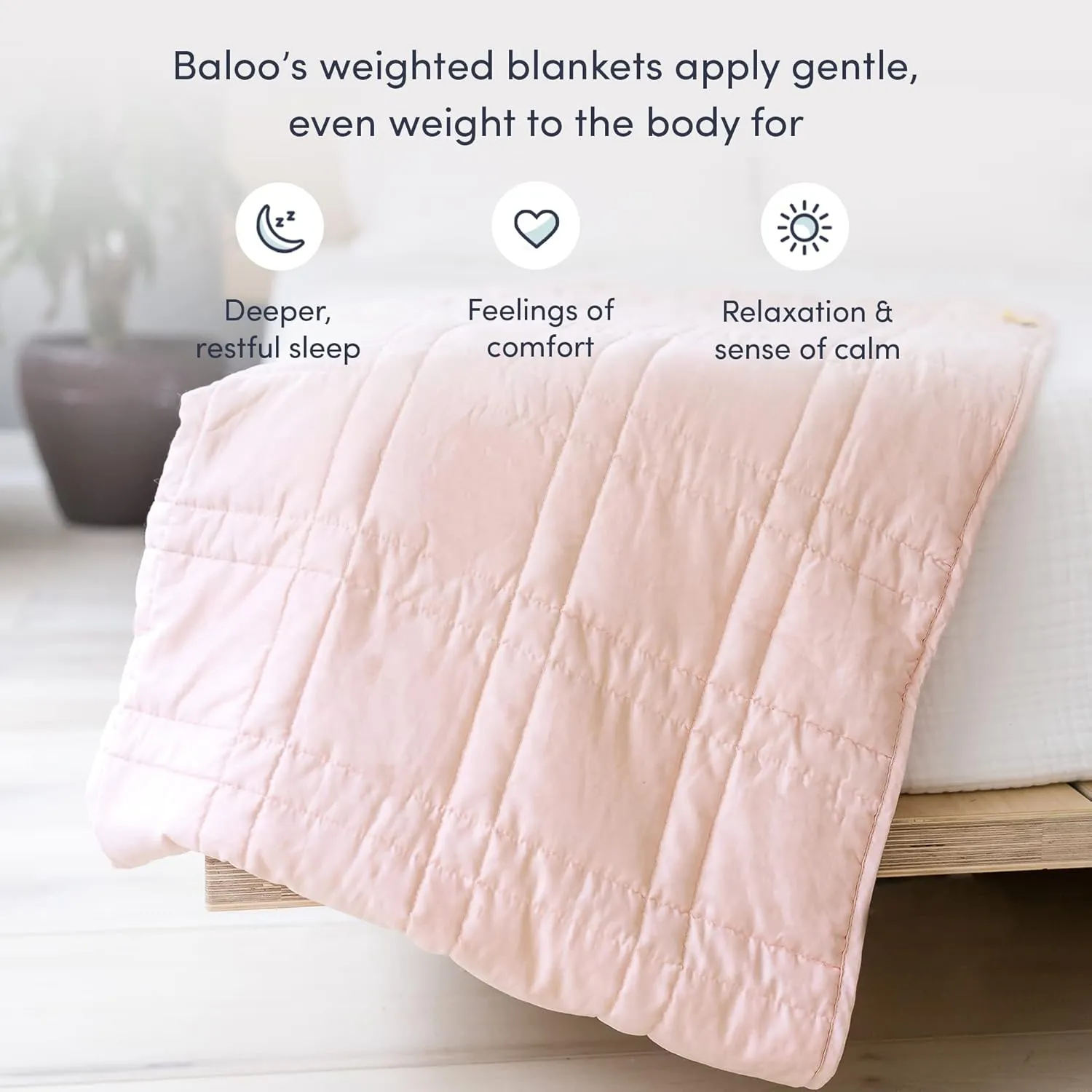 Weighted Blanket, Eco-Friendly, Chemical-Free, Soft Cool Cotton in Vegetable Dyed