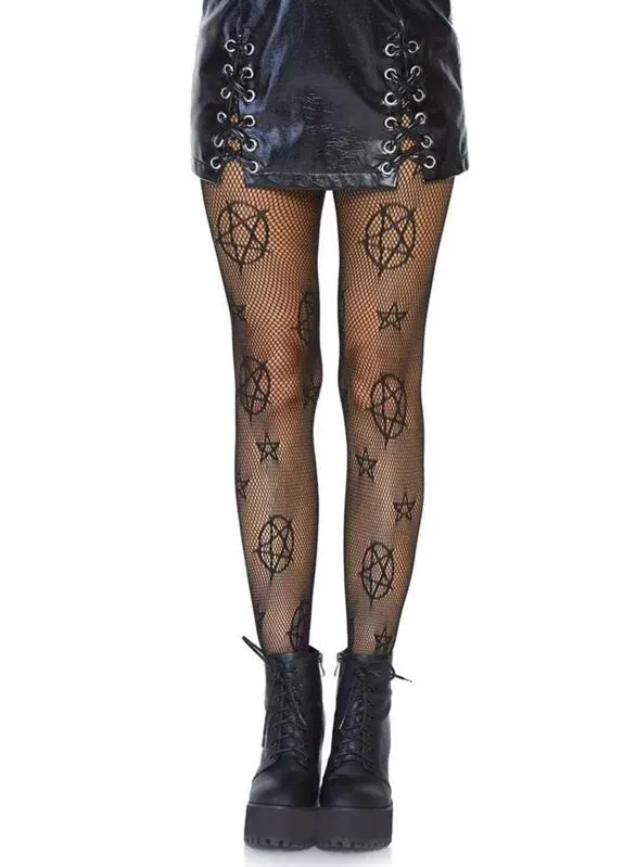 Witchy Pentagram Stockings, Pentagram Socks, Witchcraft, Witch, Witchy Clothing, Wicca